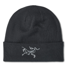 Broderad fågelmössa "Black"