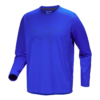 Cormac-logotyp, långärmad T-shirt "Blue"