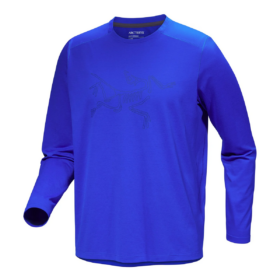 Cormac-logotyp, långärmad T-shirt "Blue"