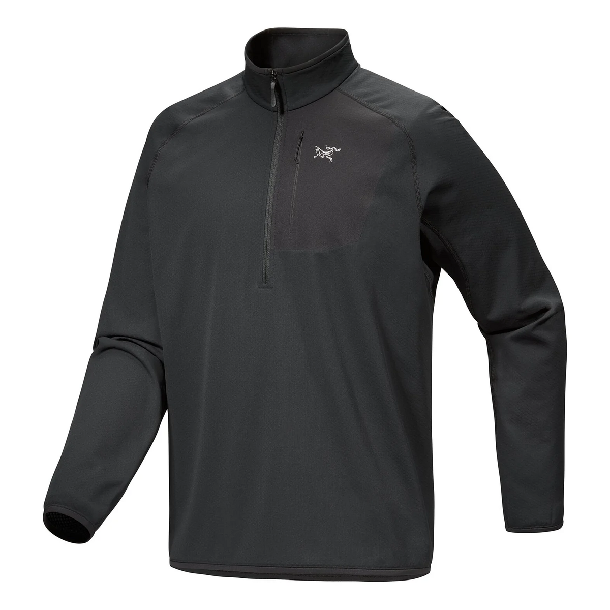 Delta 1/2 Zip Neck Top "Black"