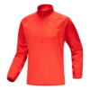 Delta 1/2 Zip Neck Top "Red"