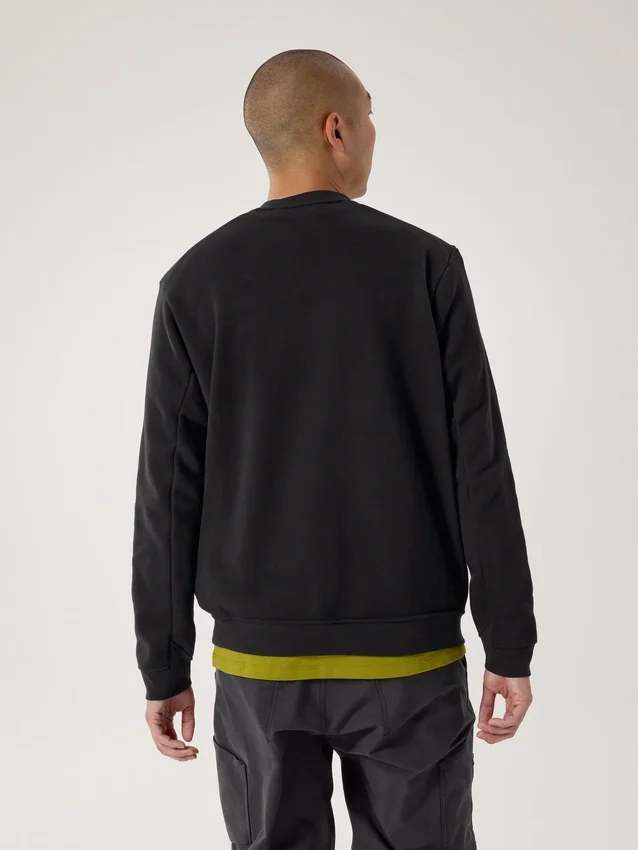 Emblem Fleece Crew Neck Pullover för män