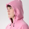 Emblem Fleece Full Zip Crop Huvtröja för damer