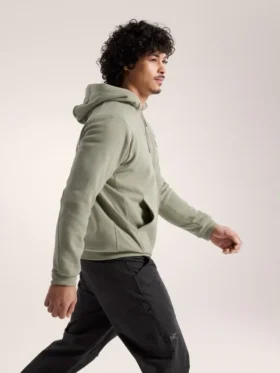 Emblem Fleece Full Zip Huvtröja för män