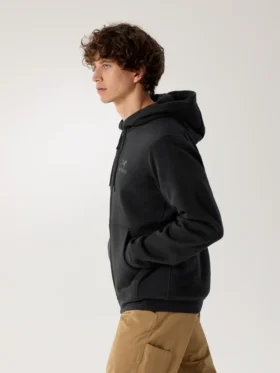 Emblem Fleece Full Zip Huvtröja för män
