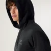 Emblem Fleece Full Zip Huvtröja för män