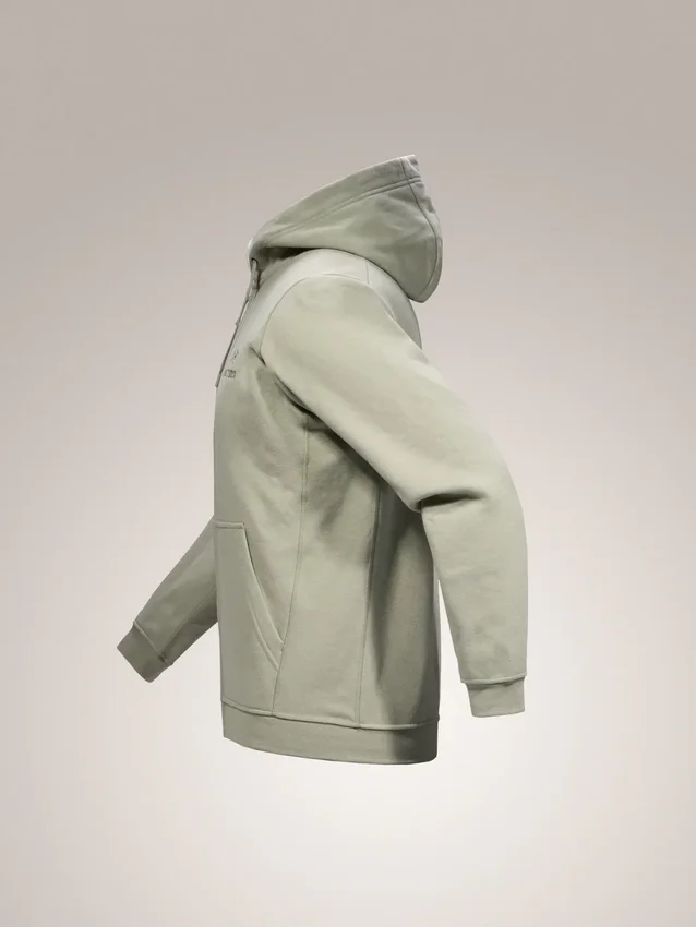 Emblem Fleece Full Zip Huvtröja för män