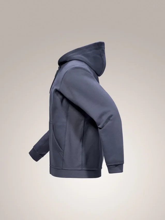 Emblem Fleece Full Zip Huvtröja för män