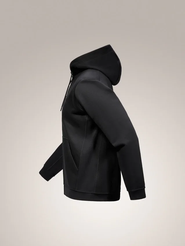 Emblem Fleece Full Zip Huvtröja för män
