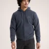 Emblem Fleece Full Zip Huvtröja för män