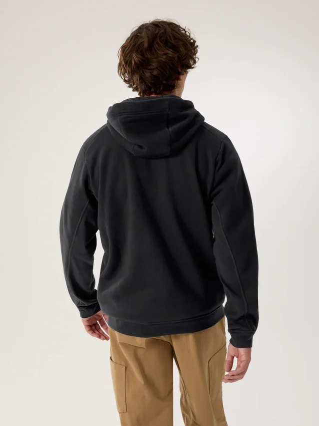 Emblem Fleece Full Zip Huvtröja för män