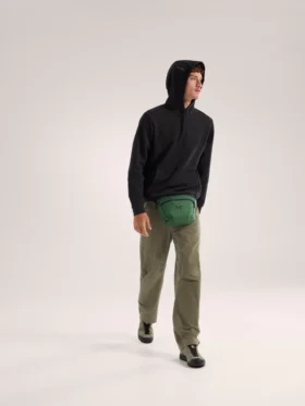 Emblem Fleece Huvtröja för män