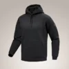 Emblem Fleece Huvtröja för män