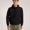 Emblem Fleece Huvtröja för män