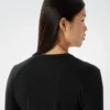 Frame T-shirt med rund hals och långa ärmar för damer