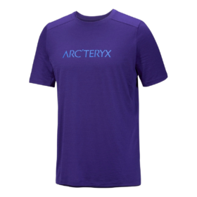 Ionia Merinoull Arc "Word Logo T-shirt SS" Lila