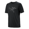 Ionia T-shirt i merinoull med logotyp "Black"