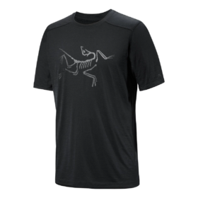 Ionia T-shirt i merinoull med logotyp "Black"