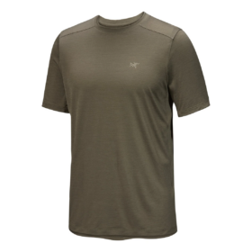 Ionia T-shirt i merinoull SS "Olive Green"