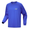 Kragg bomullst-shirt med långa ärmar "Purple"