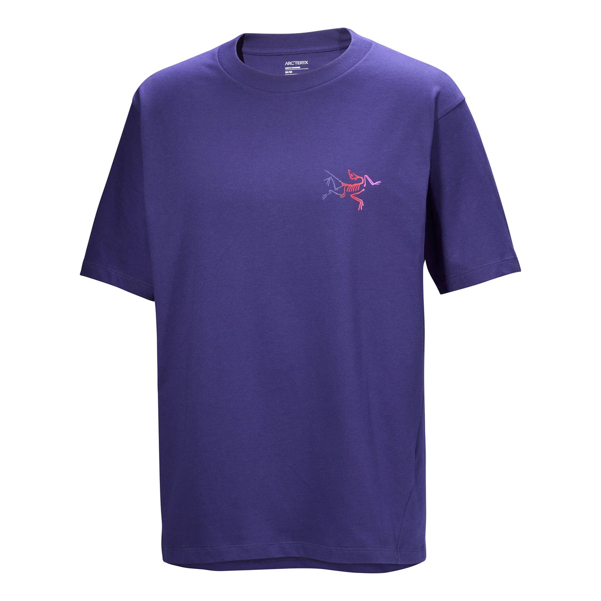 Kragg bomullst-shirt med logotyp "Purple"