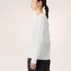 Kragg Cotton Bird T-shirt med rund hals och långa ärmar för damer
