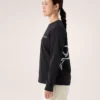 Kragg Cotton Bird T-shirt med rund hals och långa ärmar för damer