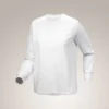 Kragg Cotton Bird T-shirt med rund hals och långa ärmar för damer