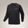Kragg Cotton Bird T-shirt med rund hals och långa ärmar för damer