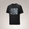 Kragg Cotton Lithographica-skjorta SS för män