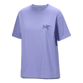 Kragg Cotton Little Bird T-shirt med rund hals "Purple"