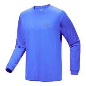 Kragg SL bomullst-shirt med långa ärmar "Blue"