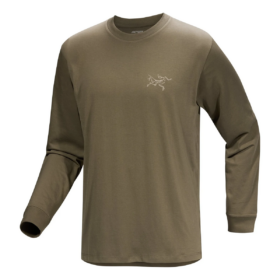 Kragg SL bomullst-shirt med långa ärmar "Olive Green"