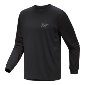 Kragg SL bomullst-shirt med långa ärmar "Svart"
