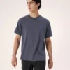 Kragg SL Cotton Bird Word Shirt SS Herr