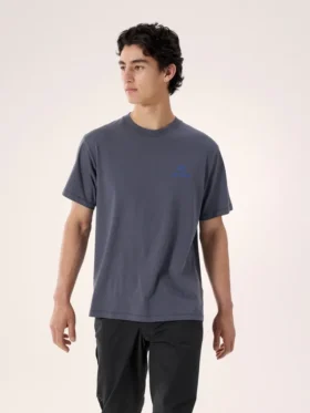 Kragg SL Cotton Bird Word Shirt SS Herr