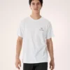 Kragg SL Cotton Bird Word Shirt SS Herr