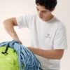Kragg SL Cotton Bird Word Shirt SS Herr
