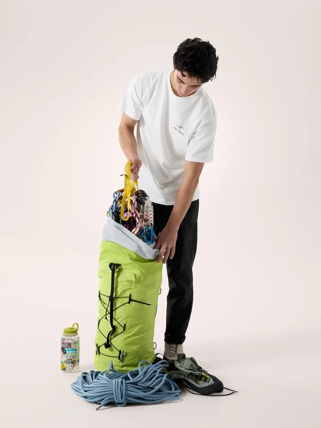 Kragg SL Cotton Bird Word Shirt SS Herr