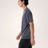 Kragg SL Cotton Bird Word Shirt SS Herr