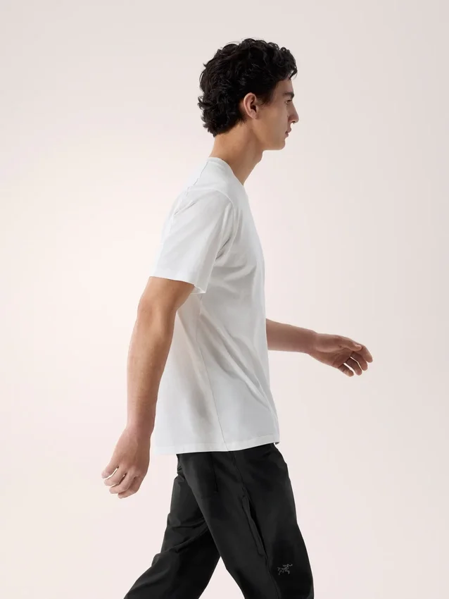 Kragg SL Cotton Bird Word Shirt SS Herr