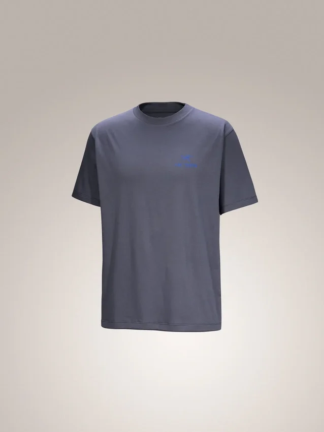 Kragg SL Cotton Bird Word Shirt SS Herr