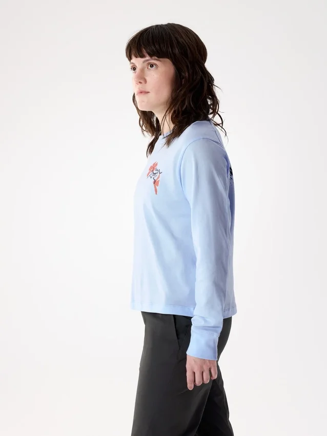 Kragg SL Cotton Bloom Crew Shirt LS för damer