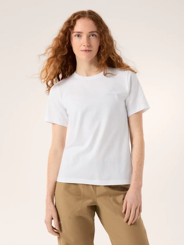 Kragg SL Cotton Emblem Crew Shirt SS för damer