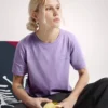 Kragg SL Cotton Emblem Crew Shirt SS för damer
