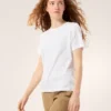 Kragg SL Cotton Emblem Crew Shirt SS för damer