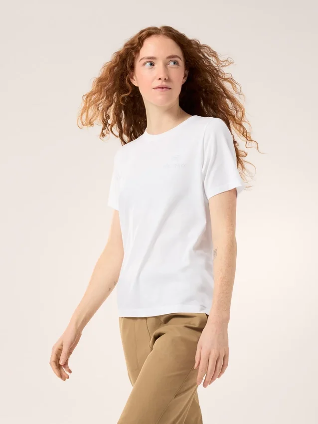 Kragg SL Cotton Emblem Crew Shirt SS för damer