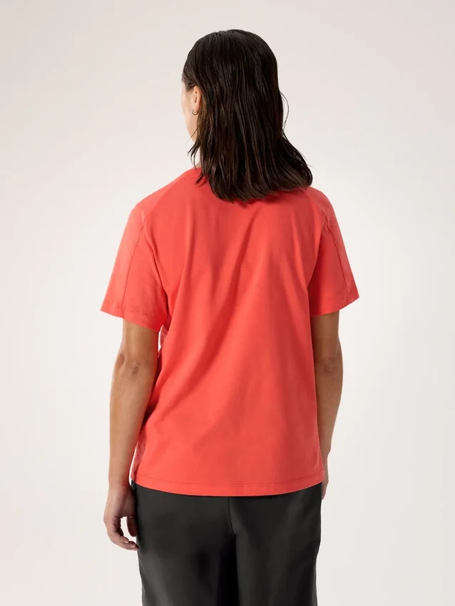 Kragg SL Cotton Emblem Crew Shirt SS för damer