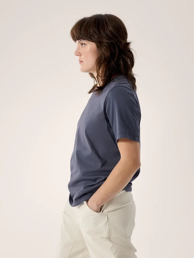 Kragg SL Cotton Emblem Crew Shirt SS för damer