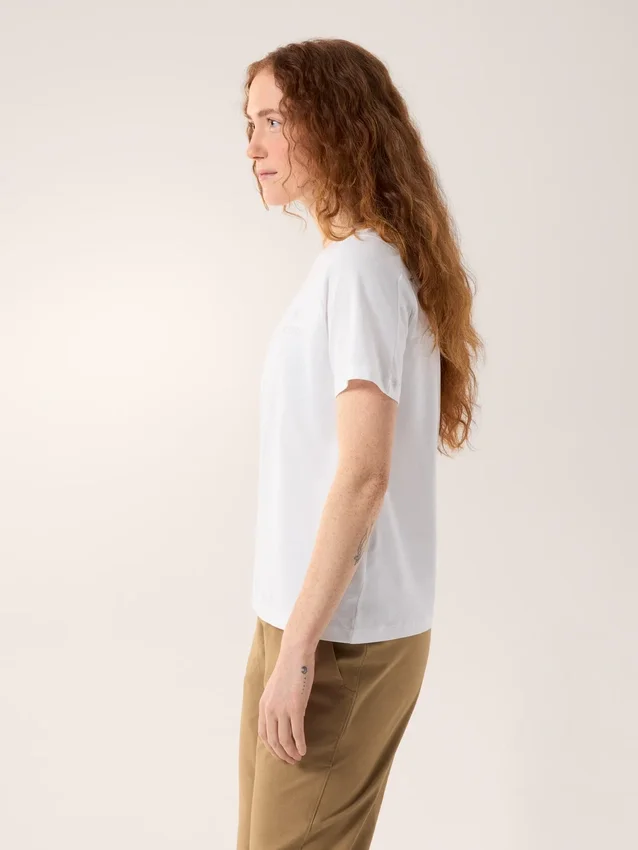 Kragg SL Cotton Emblem Crew Shirt SS för damer